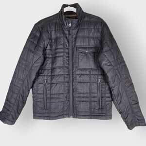 Toad &‎ Co Mens Jacket Gray Size Small Quilted Puffer Pockets Full-Zip